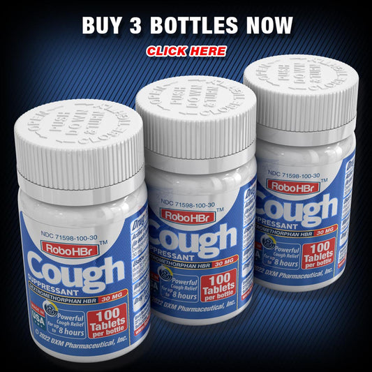 Robohbr Cough Suppressant, Hbr 30Mg, 100 Tablets Otc product 3PACK