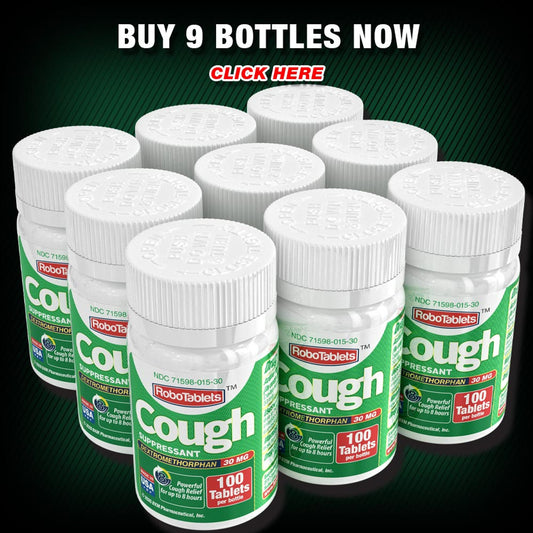 RoboTablets Cough Suppressant 100 Doses 30mg 9PACK